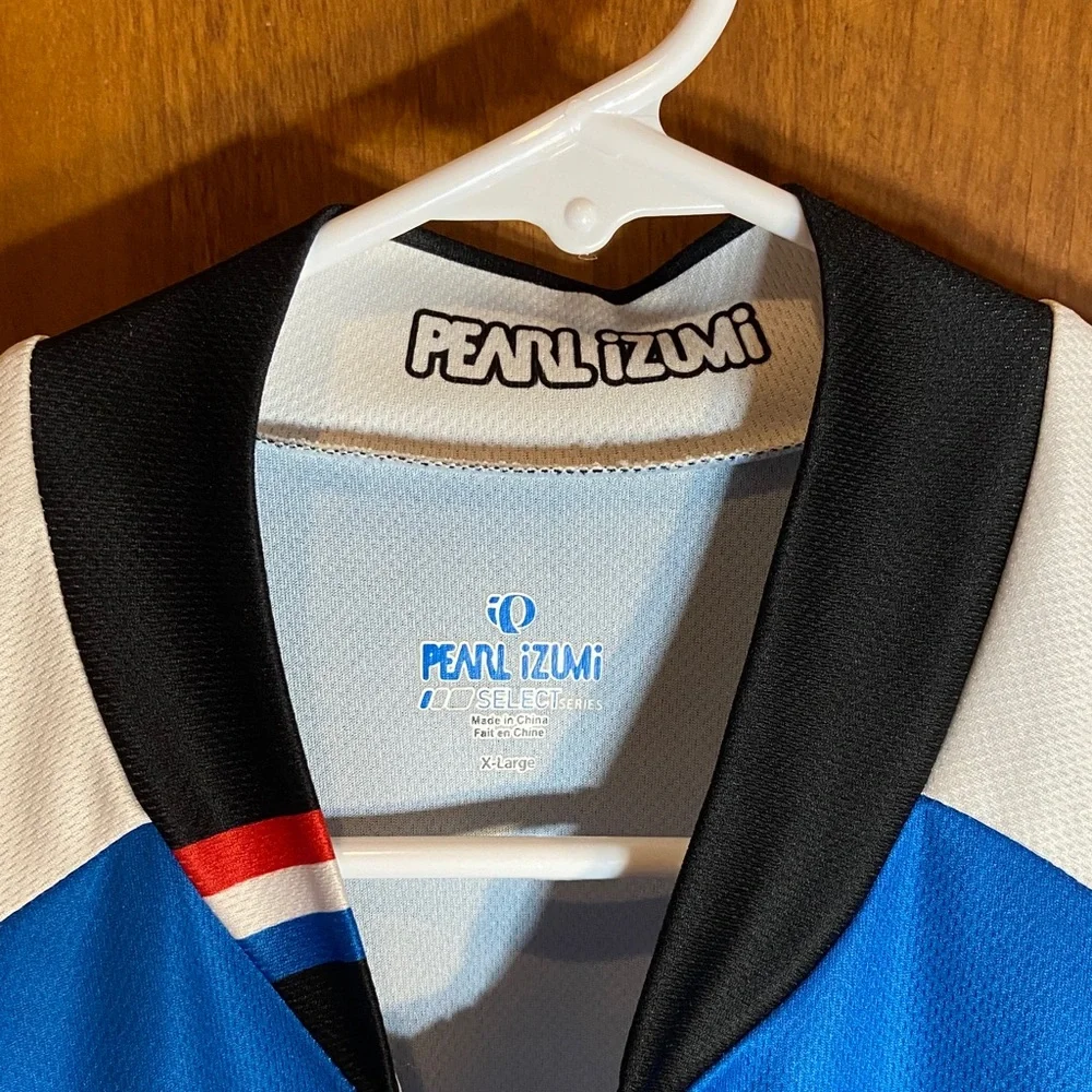 Pearl Izumi Blue, White, Red and Black Cycling Jersey, "2012/2013" - Picture 11 of 11